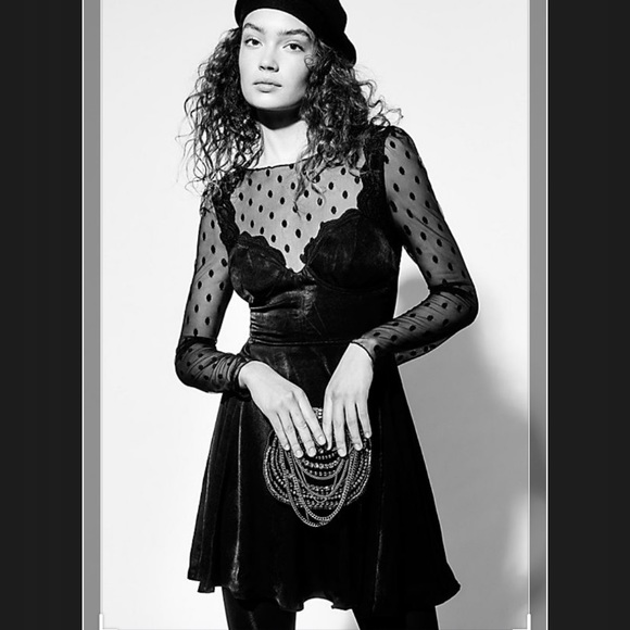 Free People Dresses & Skirts - Free People Jill’s Black Swan Mini Dress